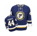 Men's Reebok St. Louis Blues #44 Chris Pronger Authentic Navy Blue Third NHL Jersey