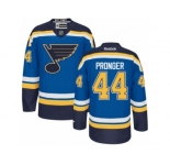 Men's Reebok St. Louis Blues #44 Chris Pronger Authentic Royal Blue Home NHL Jersey