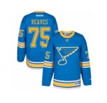 Men's Reebok St. Louis Blues #75 Ryan Reaves Authentic Blue 2017 Winter Classic NHL Jersey