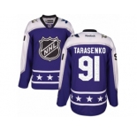 Men's Reebok St. Louis Blues #91 Vladimir Tarasenko Authentic Purple Central Division 2017 All-Star NHL Jersey