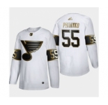 Men's St. Louis Blues #55 Colton Parayko White Golden Edition Limited Stitched Hockey Jersey