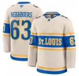 Men's St. Louis Blues #63 Jake Neighbours Cream 2024-25 Winter Classic Stitched Hockey Jersey
