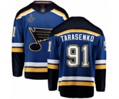 Men's St. Louis Blues #91 Vladimir Tarasenko Fanatics Branded Royal Blue Home Breakaway 2019 Stanley Cup Champions Hockey Jersey
