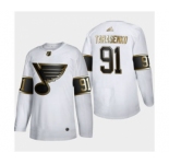 Men's St. Louis Blues #91 Vladimir Tarasenko White Golden Edition Limited Stitched Hockey Jersey