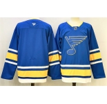 Men's St. Louis Blues Blank Blue 2025 Stitched Hockey Jersey
