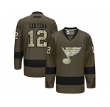 St. Louis Blues #12 Jori Lehtera Green Salute to Service Stitched NHL Jersey