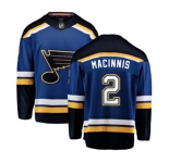 St. Louis Blues #2 Al Macinnis Fanatics Branded Royal Blue Home Breakaway NHL Jersey