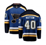 St. Louis Blues #40 Carter Hutton Fanatics Branded Royal Blue Home Breakaway NHL Jersey