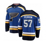 St. Louis Blues #57 David Perron Fanatics Branded Royal Blue Home Breakaway NHL Jersey