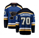 St. Louis Blues #70 Oskar Sundqvist Fanatics Branded Royal Blue Home Breakaway NHL Jersey
