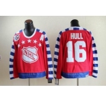 nhl ST.Louis Blues #16 Hull all star 75th Anniversary RED CCM