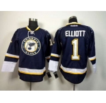 nhl jerseys st. louis blues #1 elliott dk.blue[elliott]