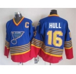 nhl jerseys st. louis blues #16 hull blue[patch C][2015 new]