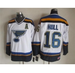 nhl jerseys st. louis blues #16 hull white[A patch]