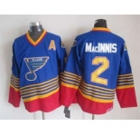 nhl jerseys st. louis blues #2 macinnis blue[patch A][2015 new]