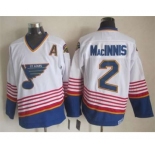 nhl jerseys st. louis blues #2 macinnis white[patch A][2015 new]