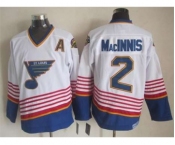 nhl jerseys st. louis blues #2 macinnis white[patch A][2015 new]