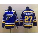 nhl jerseys st. louis blues #27 pietrangelo blue[patch A]