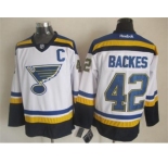 nhl jerseys st. louis blues #42 david backes blue-white