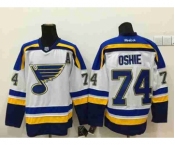 nhl jerseys st. louis blues #74 oshie white[patch A]