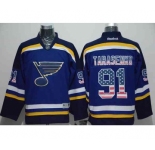 nhl jerseys st. louis blues #91 tarasenko blue[national flag version