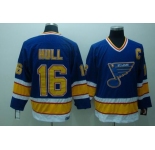 nhl st. louis blues #16 hull blue