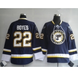 nhl st. louis blues 22# boyes dark blue  third jersey