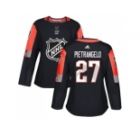 Women Adidas St. Louis Blues #27 Alex Pietrangelo Black 2018 All-Star Central Division Authentic Stitched NHL Jersey