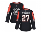 Women Adidas St. Louis Blues #27 Alex Pietrangelo Black 2018 All-Star Central Division Authentic Stitched NHL Jersey