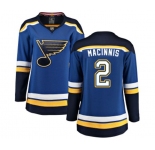 Women St. Louis Blues #2 Al Macinnis Fanatics Branded Royal Blue Home Breakaway NHL Jersey