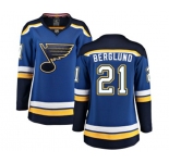 Women St. Louis Blues #21 Patrik Berglund Fanatics Branded Royal Blue Home Breakaway NHL Jersey
