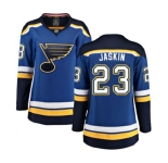 Women St. Louis Blues #23 Dmitrij Jaskin Fanatics Branded Royal Blue Home Breakaway NHL Jersey