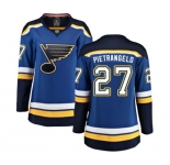 Women St. Louis Blues #27 Alex Pietrangelo Fanatics Branded Royal Blue Home Breakaway NHL Jersey
