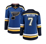 Women St. Louis Blues #7 Joe Mullen Fanatics Branded Royal Blue Home Breakaway NHL Jersey