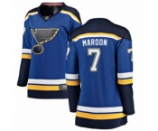 Women St. Louis Blues #7 Patrick Maroon Fanatics Branded Royal Blue Home Breakaway NHL Jersey