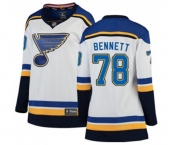 Women St. Louis Blues #78 Beau Bennett Fanatics Branded White Away Breakaway NHL Jersey
