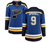 Women St. Louis Blues #9 Scottie Upshall Fanatics Branded Royal Blue Home Breakaway NHL Jersey