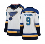 Women St. Louis Blues #9 Scottie Upshall Fanatics Branded White Away Breakaway NHL Jersey