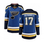 Women's St. Louis Blues #17 Jaden Schwartz Fanatics Branded Royal Blue Home Breakaway 2019 Stanley Cup Champions Hockey Jersey