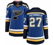 Women's St. Louis Blues #27 Alex Pietrangelo Fanatics Branded Royal Blue Home Breakaway 2019 Stanley Cup Champions Hockey Jersey