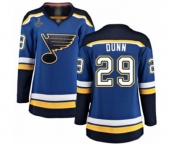 Women's St. Louis Blues #29 Vince Dunn Fanatics Branded Royal Blue Home Breakaway 2019 Stanley Cup Champions Hockey Jersey