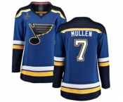 Women's St. Louis Blues #7 Joe Mullen Fanatics Branded Royal Blue Home Breakaway 2019 Stanley Cup Champions Hockey Jersey