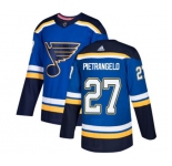 Youth Adidas St. Louis Blues #27 Alex Pietrangelo Authentic Royal Blue Home NHL Jersey
