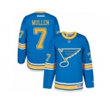 Youth Reebok St. Louis Blues #7 Joe Mullen Authentic Blue 2017 Winter Classic NHL Jersey