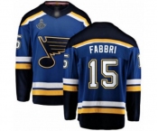 Youth St. Louis Blues #15 Robby Fabbri Fanatics Branded Royal Blue Home Breakaway 2019 Stanley Cup Champions Hockey Jersey