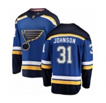 Youth St. Louis Blues #31 Chad Johnson Fanatics Branded Royal Blue Home Breakaway NHL Jersey