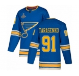 Youth St. Louis Blues #91 Vladimir Tarasenko Authentic Navy Blue Alternate 2019 Stanley Cup Champions Hockey Jersey