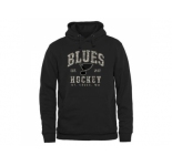 Men's St. Louis Blues Black Camo Stack Pullover Hoodie