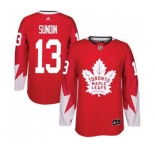 Adidas Toronto Maple Leafs #13 Mats Sundin Authentic Red Alternate NHL Jersey