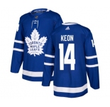 Adidas Toronto Maple Leafs #14 Dave Keon Premier Royal Blue Home NHL Jersey